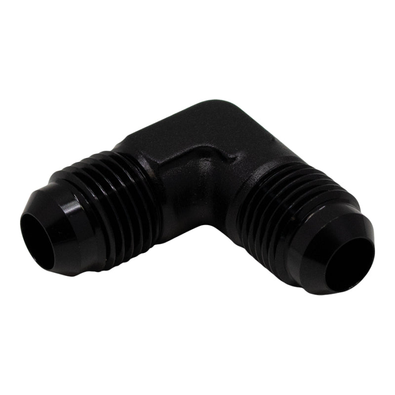 DeatschWerks 6AN Male Flare to 6AN Male Flare 90-Degree Fitting - Anodized Matte Black-thumbmail-2