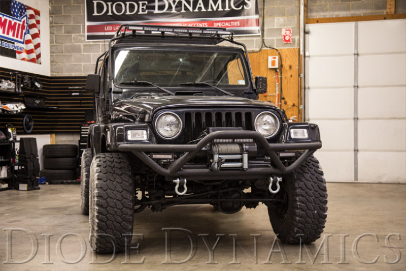 Diode Dynamics 12 In LED Light Bar Single Row Straight Clear Driving (Pair) Stage Series-thumbmail-5
