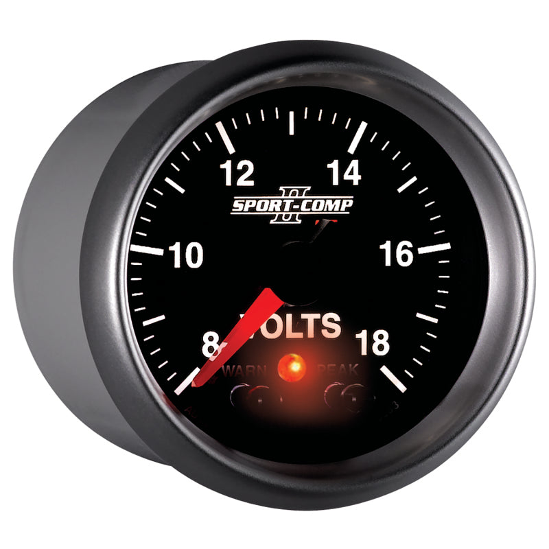 Autometer Sport-Comp II 2-1/16in Digital Voltometer Gauge - 18V-thumbmail-4