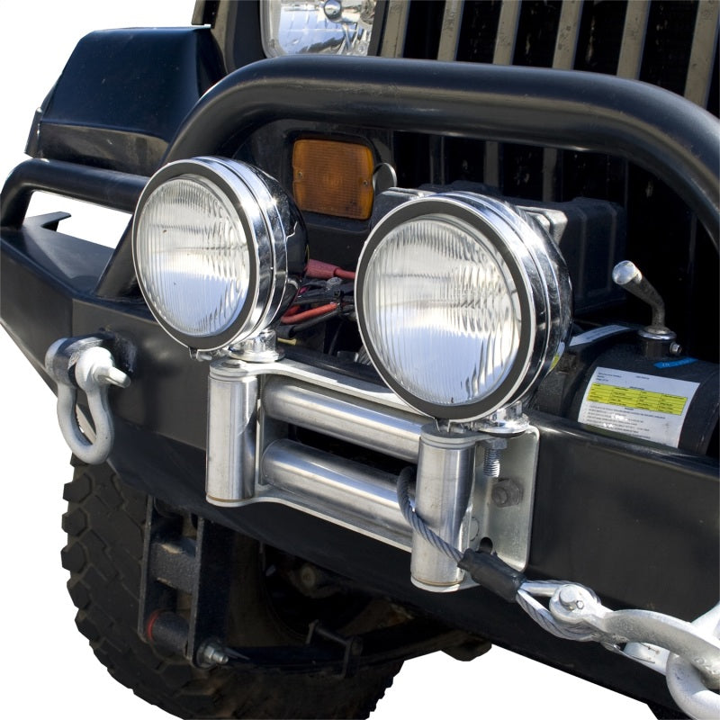 Rugged Ridge Roller Fairlead w/ Off-road Light Mounts-thumbmail-3