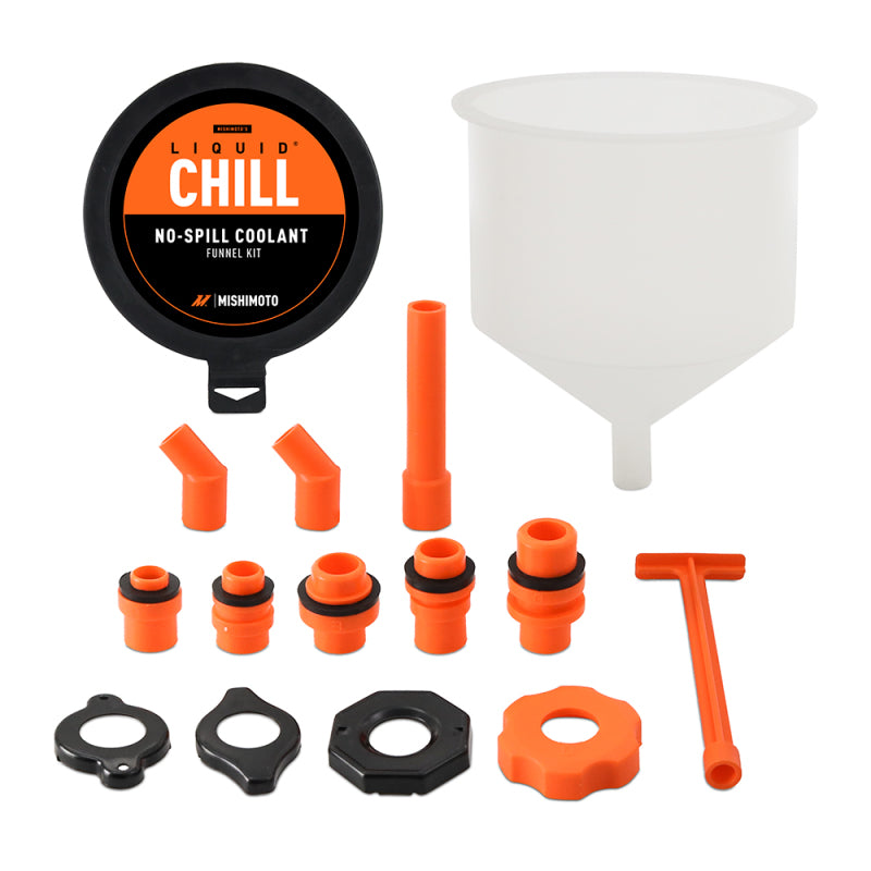 Mishimoto No-Spill Coolant Funnel Kit 15pc Set-thumbmail-1