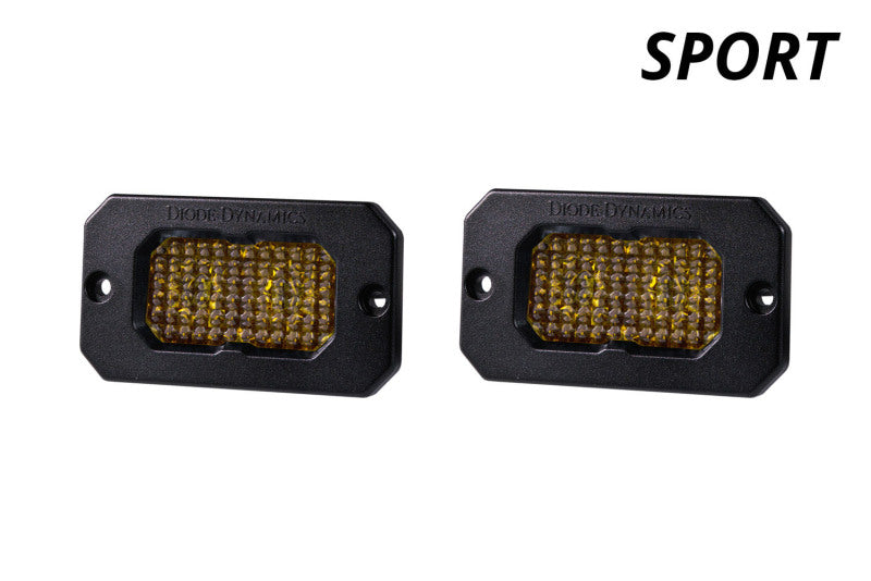 Diode Dynamics Stage Series 2in LED Pod Sport - Yellow Combo Flush ABL (Pair)-thumbmail-8
