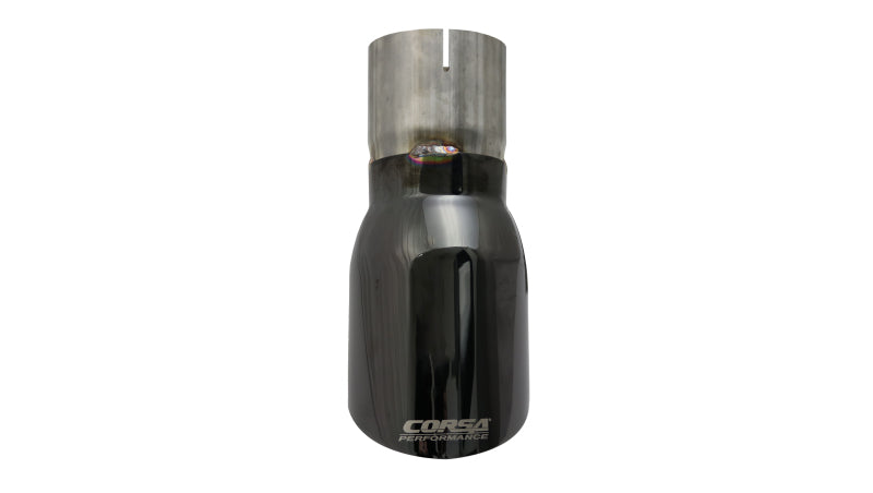 Corsa Single Universal 3.0in Inlet / 4.0in Outlet Black PVD Pro-Series Tip Kit-thumbmail-2