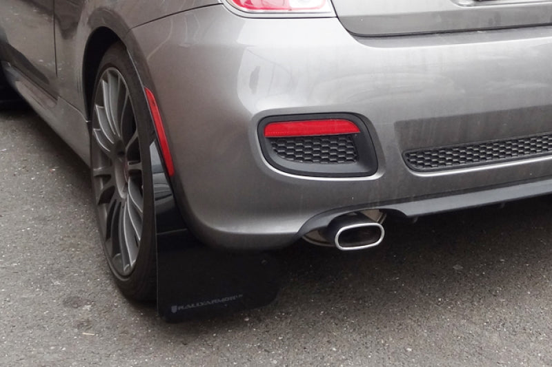Rally Armor 2012-18 Fiat 500 (Pop/Sport/Lounge/Abarth) Red Mud Flap w/ White Logo-thumbmail-7