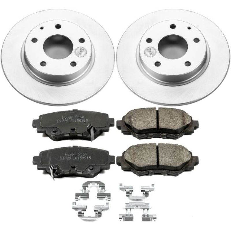 Power Stop 14-16 Mazda 3 Rear Z17 Evolution Geomet Coated Brake Kit-thumbmail-1