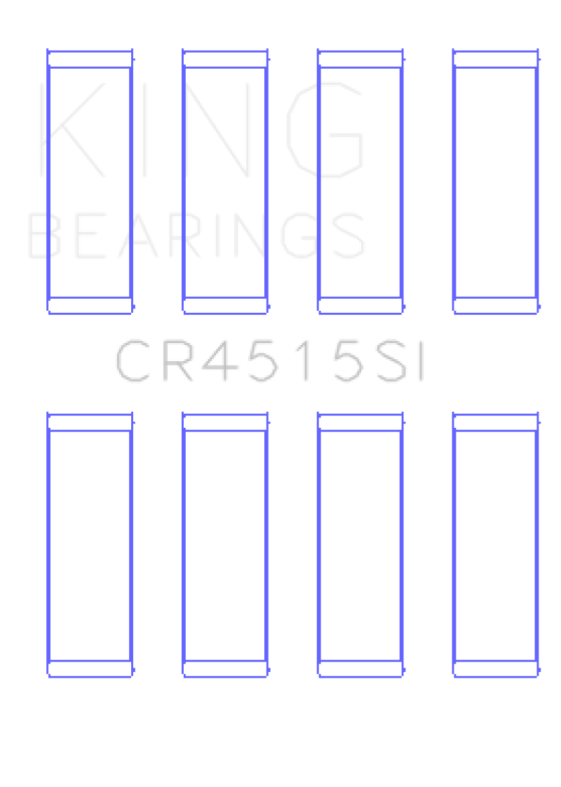 King Ford/Mazda 2.0L Duratec (Size +0.25) Silicon Bi-Metal Aluminum Rod Bearing Set-thumbmail-2