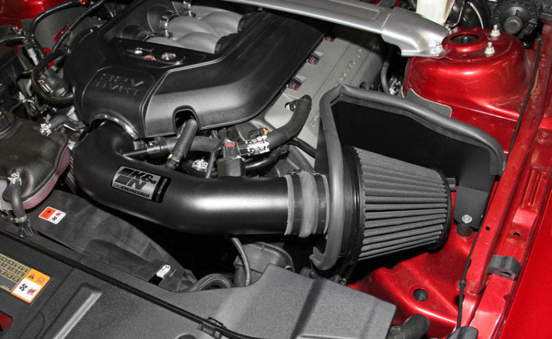 K&N 11-14 Ford Mustang GT 5.0L V8 Black Performance Intake Kit-thumbmail-6