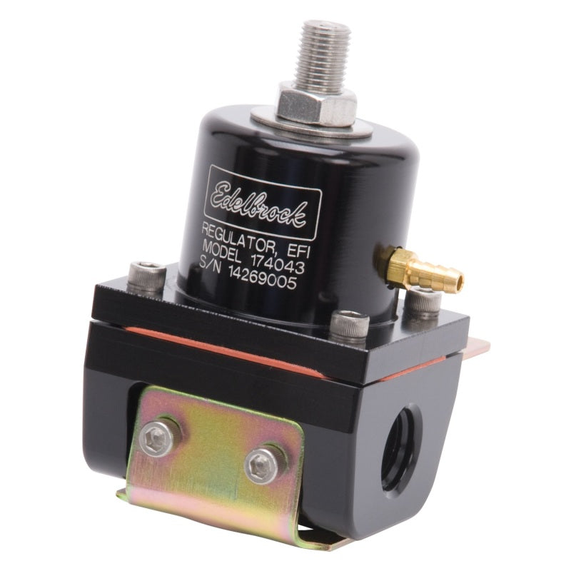 Edelbrock Fuel Pressure Regulator EFI 180 GPH 35-90 PSI -6 In/Out -6 Return Black-thumbmail-12