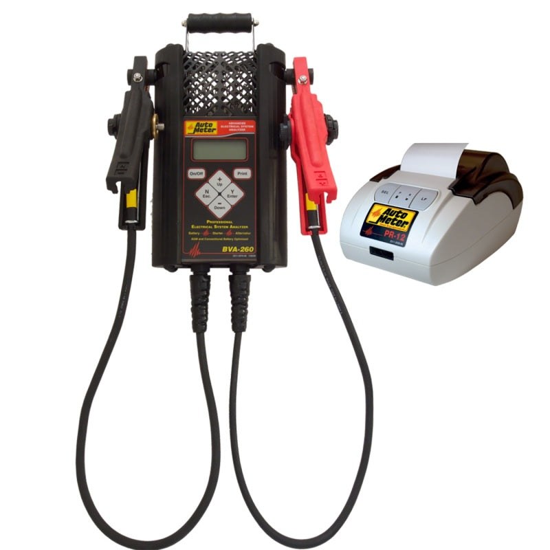 Autometer Handheld Electrical System Analyzer w/120 Amp Load for 6V/12V App w/ PR12 Printer Kit/Case-thumbmail-1