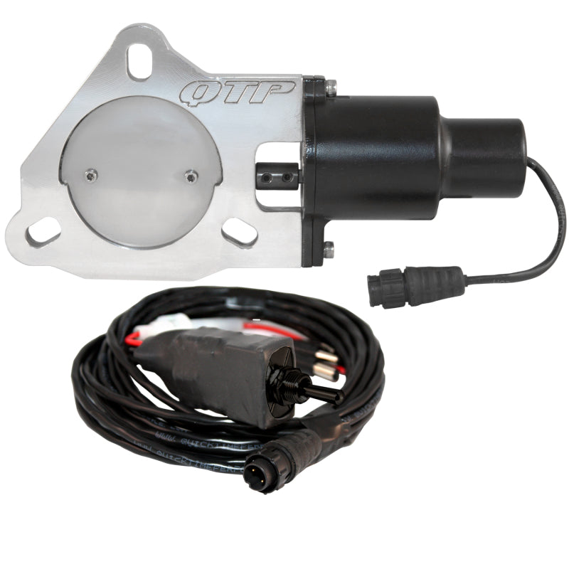 QTP 3in Bolt-On QTEC Electric Cutout Valve - Single-thumbmail-4