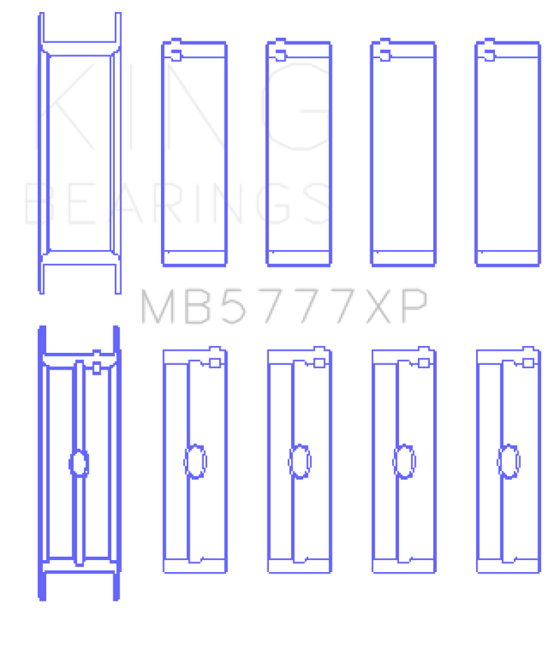 King Dart LS Next Block (Size STDX) Performance Main Bearing Set-thumbmail-2