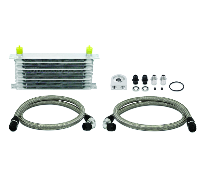 Mishimoto Universal 10 Row Oil Cooler Kit (Metal Braided Lines)-thumbmail-4