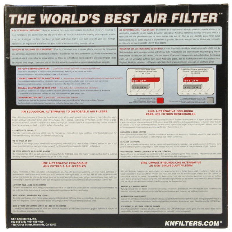 K&N Filter Universal Air Filter Carbon Fiber Top With 6in Flange x 7.5in Base x 6in H-thumbmail-10