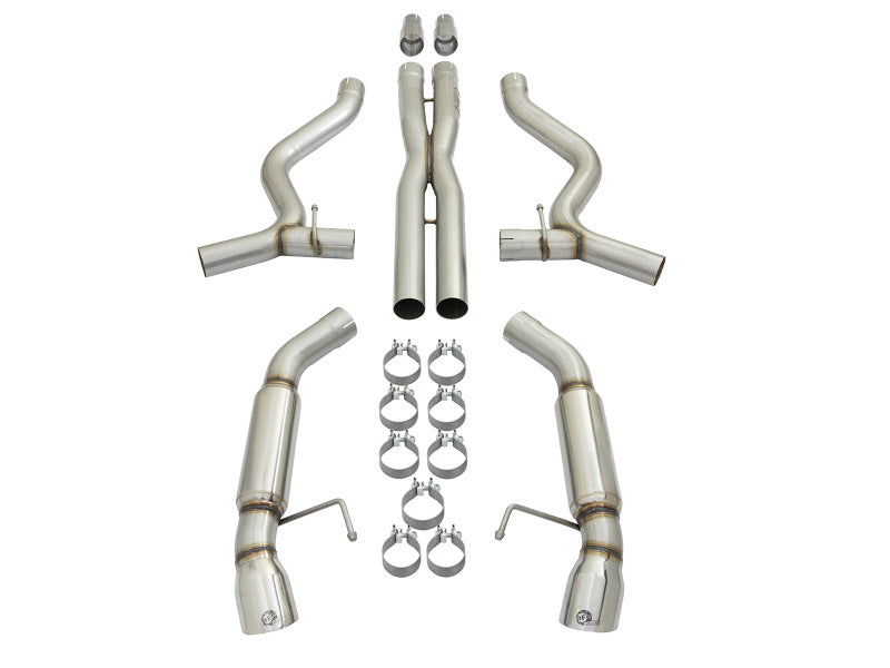 aFe MACHForce XP 3in Aggressive Toned Cat-Back Exhausts w/ Polished Tips 15-17 Ford Mustang V6/V8-thumbmail-8