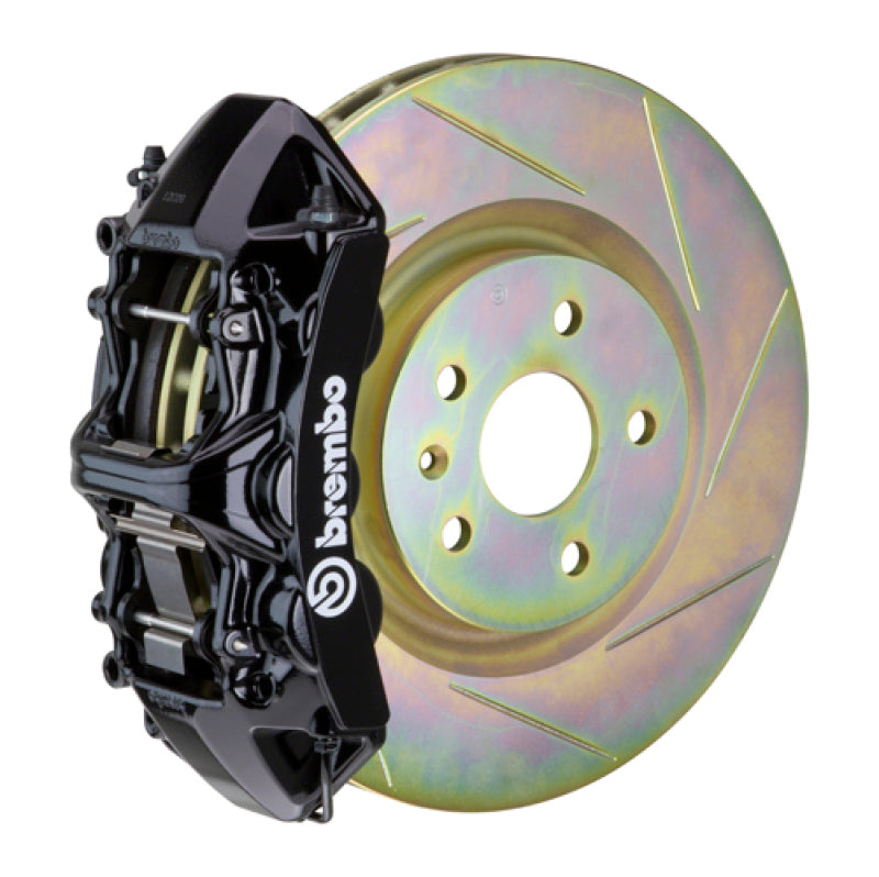 Brembo 10-15 Camaro V6 Front GT BBK 6 Piston Cast 355x32 1pc Rotor Slotted Type-1-Black-thumbmail-1