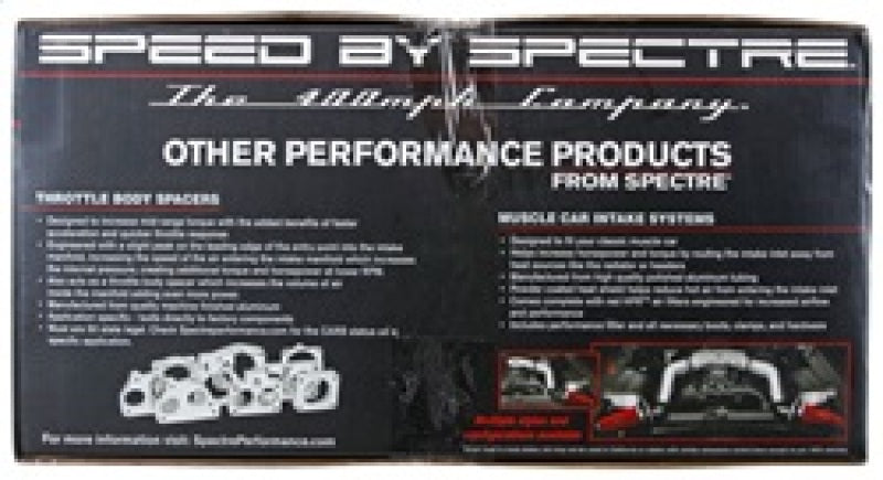 Spectre 10-12 Chevy Camaro V8-6.2L F/I Air Intake Kit - Clear Anodized w/Red Filter-thumbmail-20