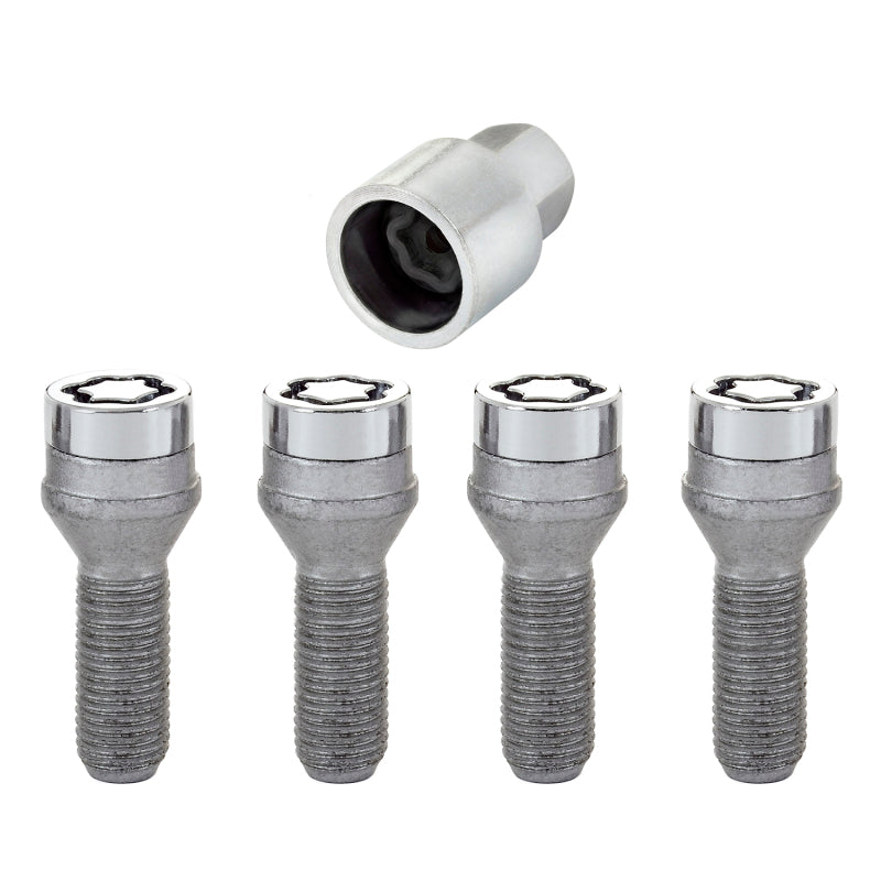 McGard Wheel Lock Bolt Set - 4pk. (Cone Seat) M14X1.5 / 17mm Hex / 29.0mm Shank Length - Chrome-thumbmail-3