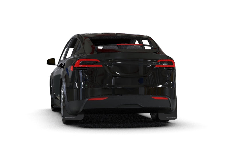 Rally Armor 2022 Tesla Model X Black UR Mud Flap w/ Dark Grey Logo-thumbmail-3