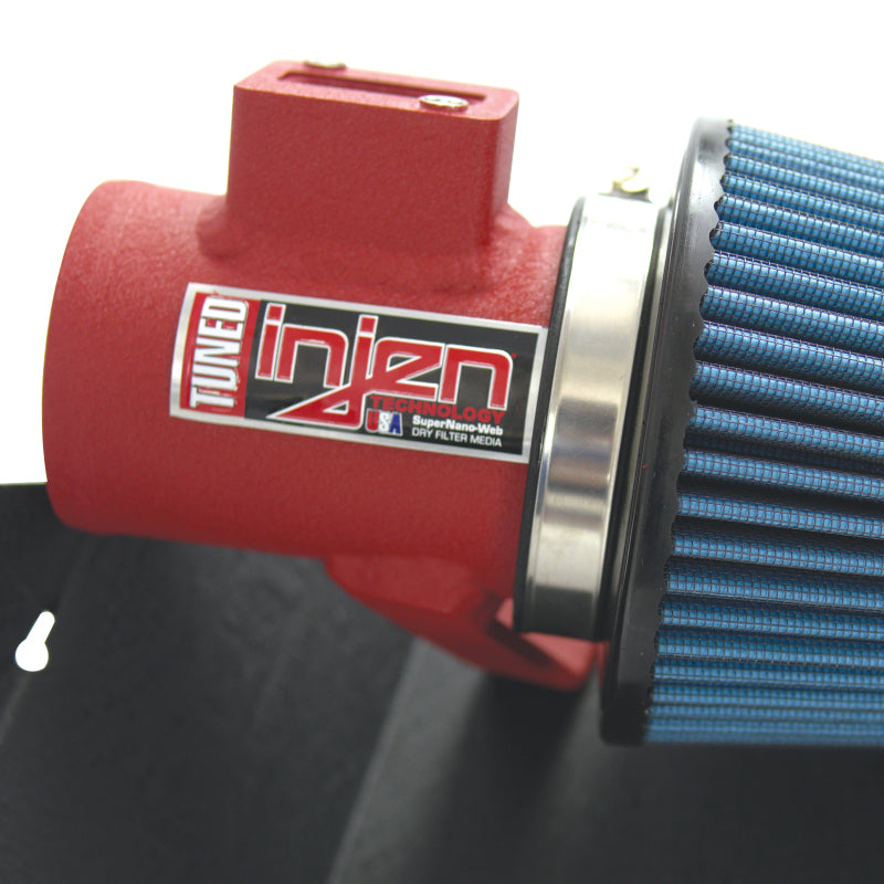 Injen 16-19 Ford Fiesta ST 1.6L Turbo 4Cyl Wrinkle Red Short Ram Intake w/MR Tech (Special order)-thumbmail-6