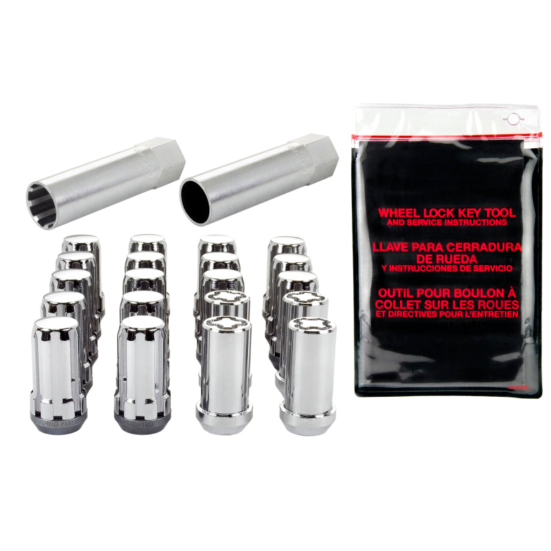 McGard SplineDrive Tuner 5 Lug Install Kit w/Locks & Tool (Cone) M14X1.5 / 1in. Hex - Chrome-thumbmail-4