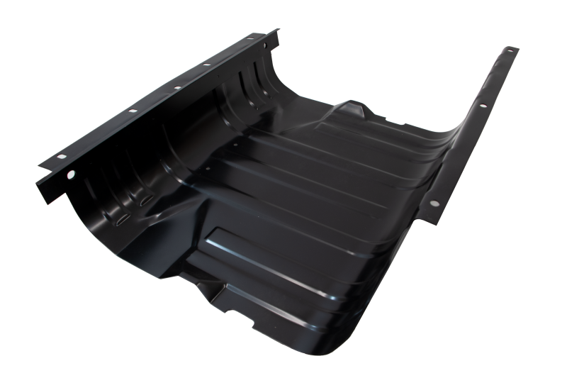 Kentrol 76-90 Jeep CJ/Wrangler YJ Gas Tank Skid Plate W/Strap Black Stainless-thumbmail-1