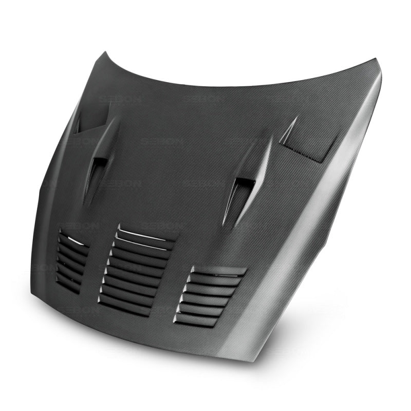 Seibon 09-15 Nissan GTR R35 GTII Dry Carbon Hood-thumbmail-6