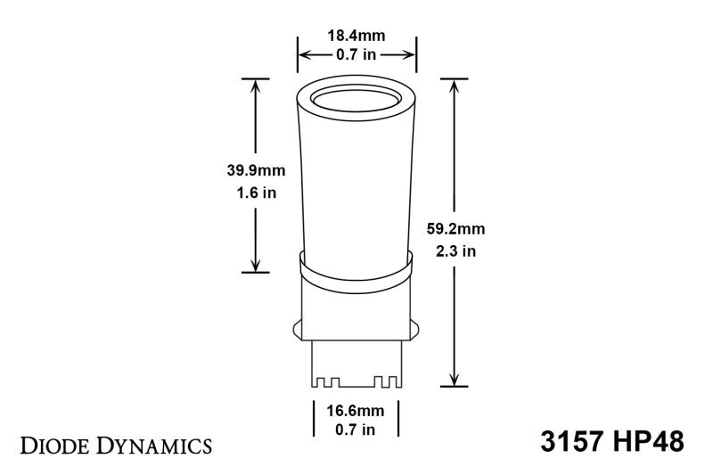Diode Dynamics 3157 LED Bulb HP48 LED - Amber Set of 6-thumbmail-2