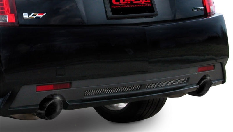Corsa 09-13 Cadillac CTS Sedan V 6.2L V8 Black Sport Axle-Back Exhaust-thumbmail-3