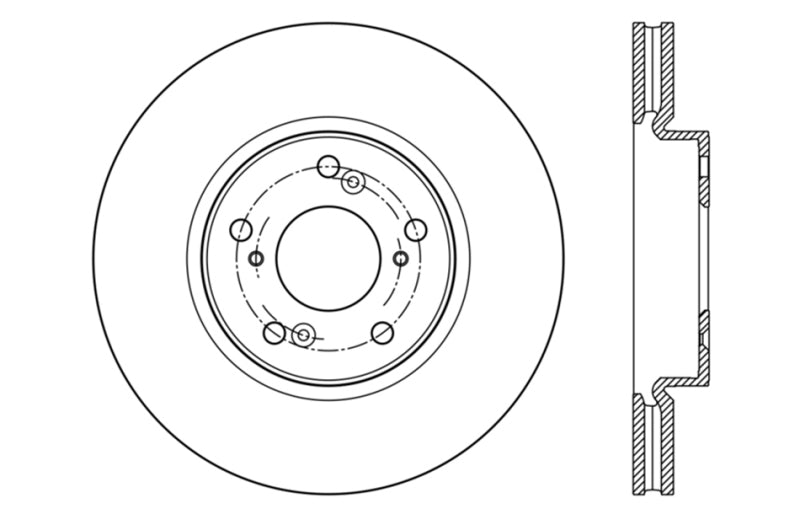 StopTech Slotted & Drilled Sport Brake Rotor Front Right 13 Honda Accord Sport-thumbmail-11