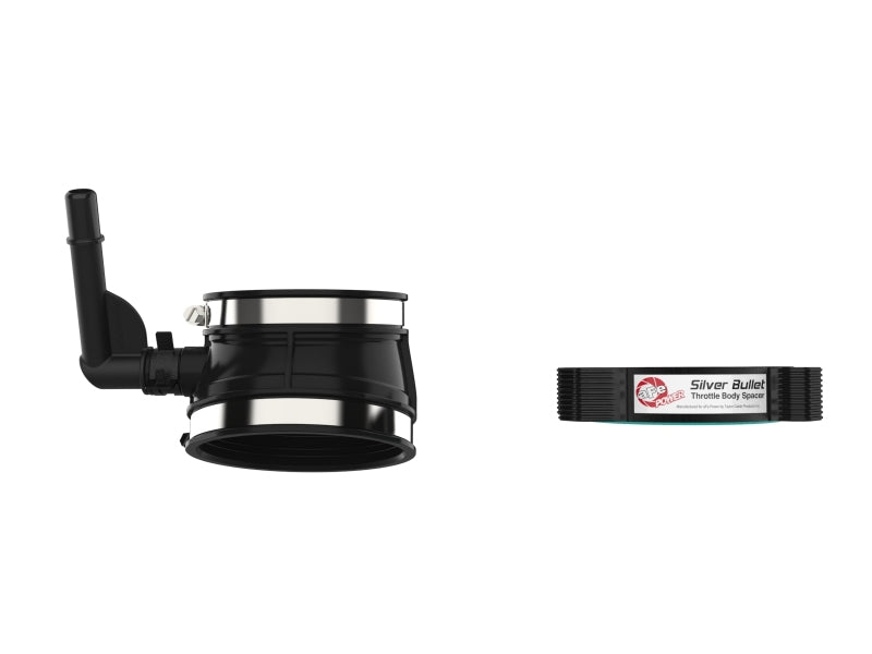 aFe 2020 Vette C8 Silver Bullet Aluminum Throttle Body Spacer / Works With Factory Intake Only - Blk-thumbmail-14