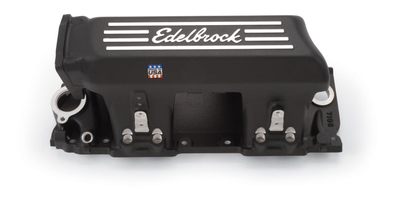 Edelbrock Manifold EFI Pro-Flo XT BB Chevy Rect Port Heads Black Powder Coated-thumbmail-3