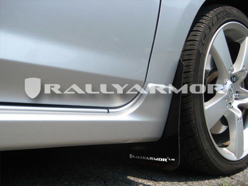Rally Armor 04-09 Mazda3/Speed3 Black UR Mud Flap w/ White Logo-thumbmail-2