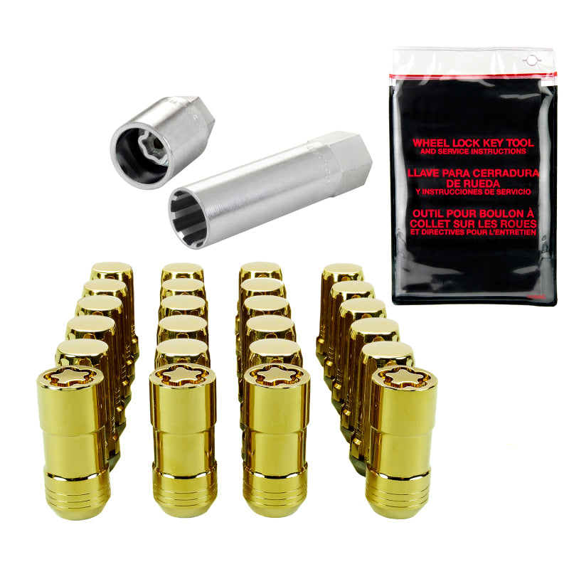 McGard SplineDrive Tuner 6 Lug Install Kit w/Locks & Tool (Cone) M14X1.5 / 1in. Hex - Gold-thumbmail-3