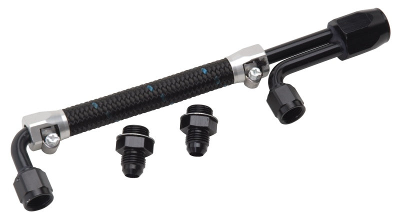 Edelbrock Dual Quad Fuel Line Kit In Clr/Blk Finish-thumbmail-2