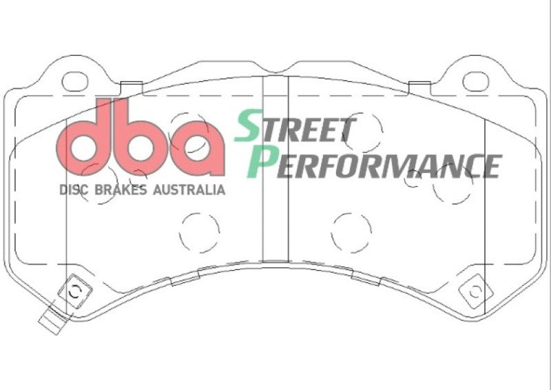 DBA 16+ Camaro SS/ZL1 6-Piston Caliper Front Street Performance Brake Pad Kit-thumbmail-4