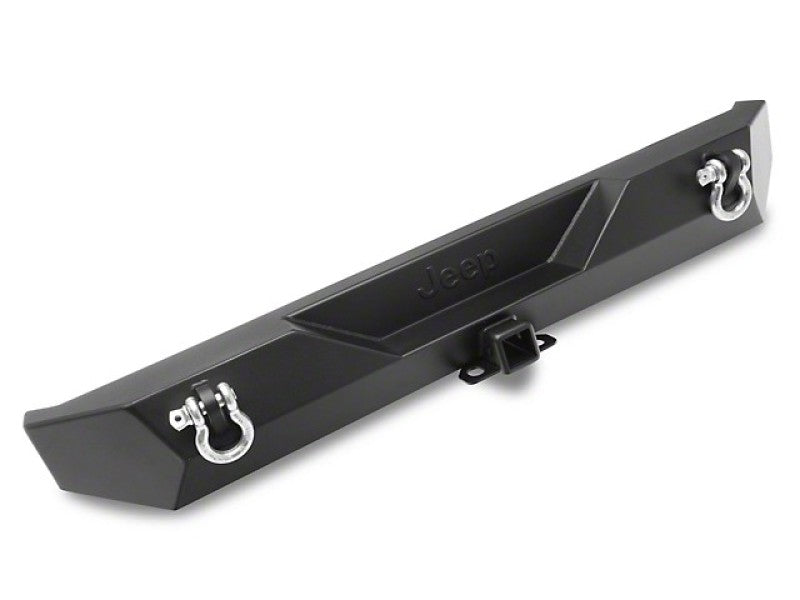 Officially Licensed Jeep 87-06 Jeep Wrangler YJ/TJ Trail Force HD Rear Bumper w/ Jeep Logo-thumbmail-1
