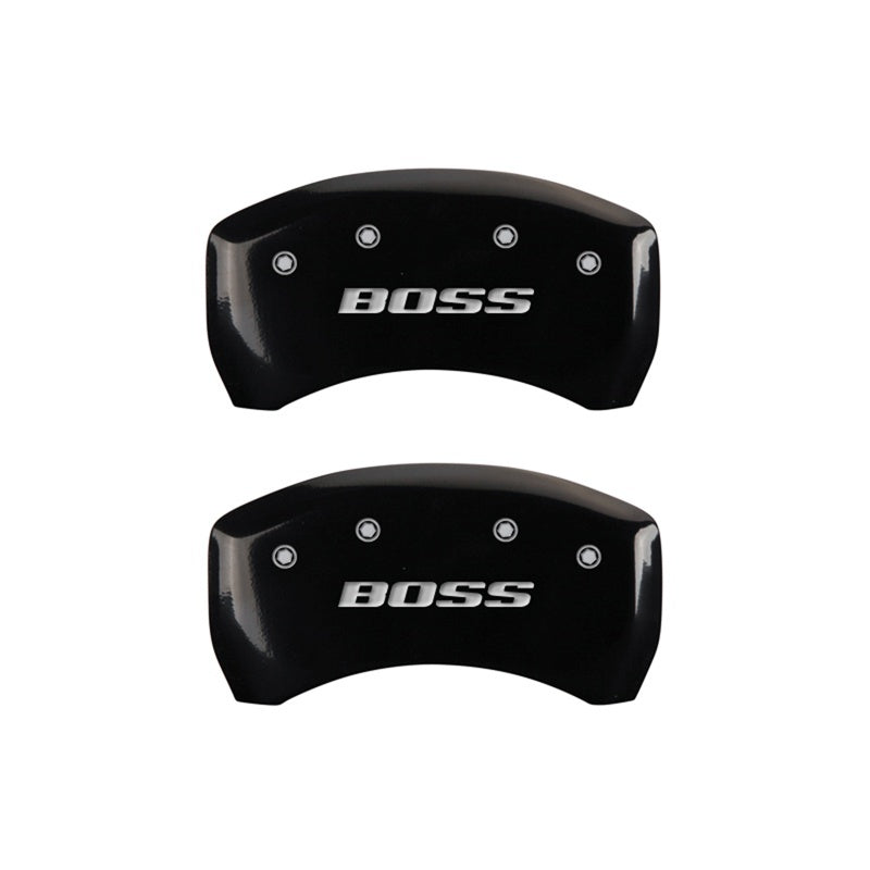 MGP Rear set 2 Caliper Covers Engraved Rear Boss Black finish silver ch-thumbmail-2