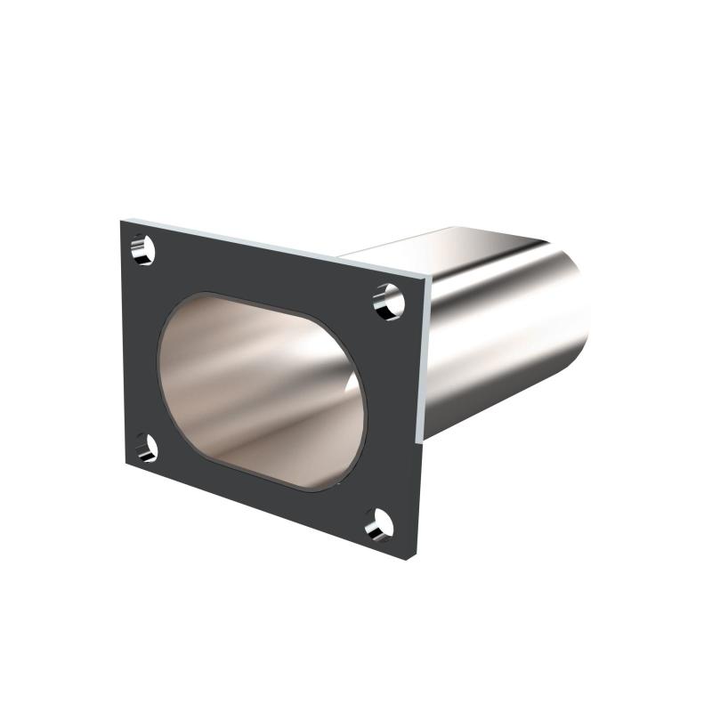 QTP 3in Weld-On QTEC Low Profile Conncetion Oval Tube Kit-thumbmail-3