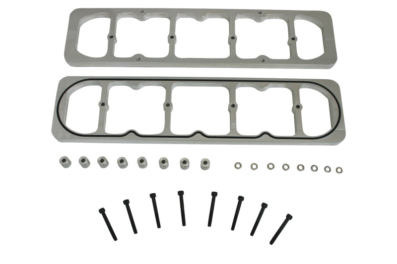 Moroso Chevrolet Small Block Valve Cover Adapter - GM LS Cylinder Heads - Billet Aluminum-thumbmail-1