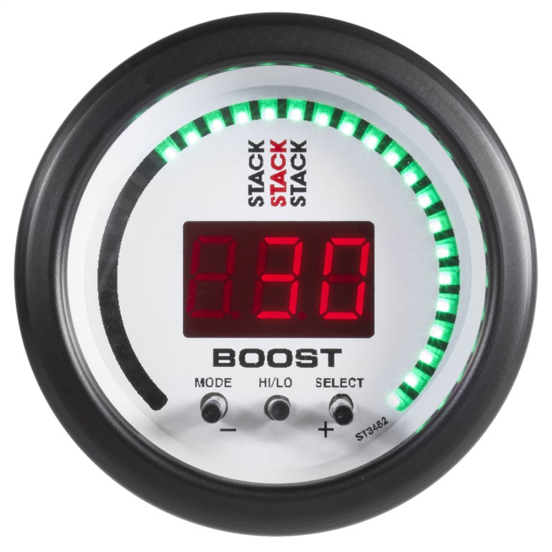 Autometer Stack 52mm -1 to +2 Bar (-30INHG to +30 PSI) Boost Controller - White-thumbmail-2