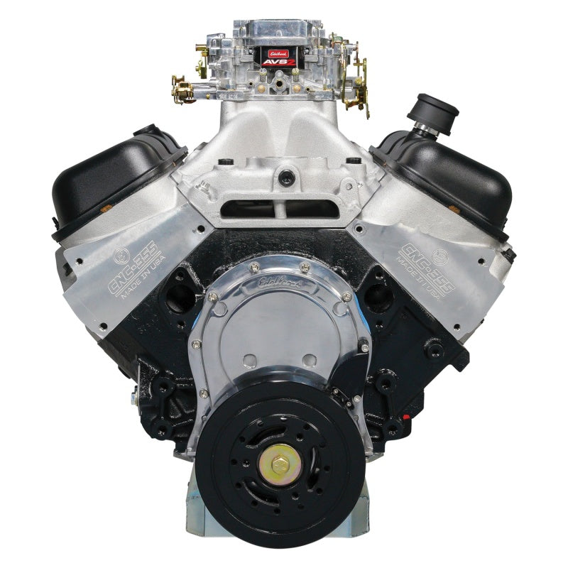 Edelbrock Crate Engine Edelbrock/Pat Musi 555 RPM XT BBC 675 HP Stock Exhaust Port Location-thumbmail-18