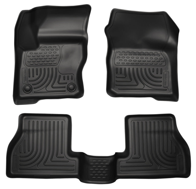 Husky Liners 2012 Ford Focus (4DR/5DR) WeatherBeater Combo Black Floor Liners-thumbmail-2