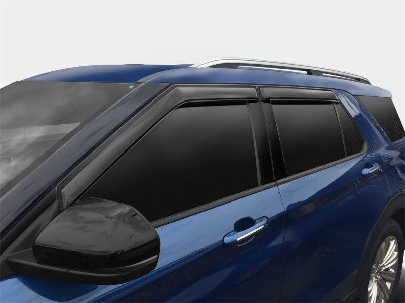 AVS 2020 Ford Explorer Ventvisor Outside Mount Window Deflectors 4pc - Smoke-thumbmail-3