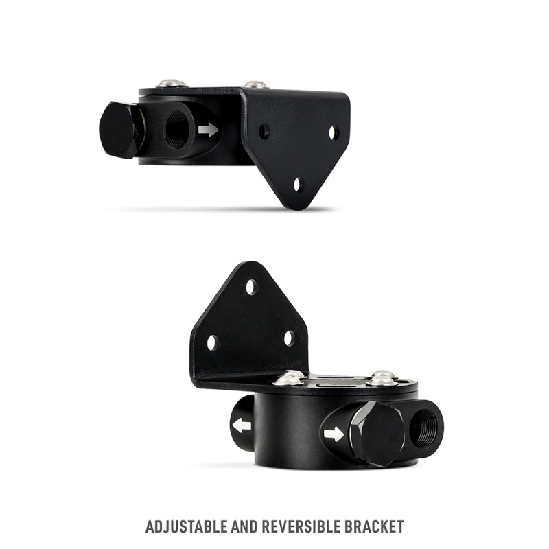 Mishimoto M22 x 1.5 - Remote Oil Filter Mount - Black-thumbmail-6