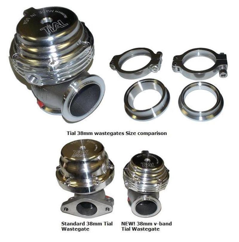 Tial 38mm V-Banded External Wastegate 1.0 Bar Spring - Blue-thumbmail-1