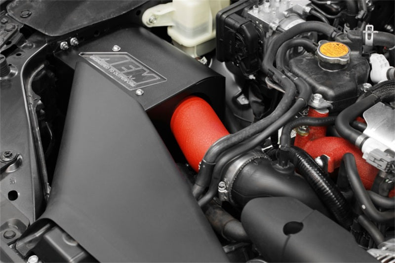 AEM 2018 Subaru WRX STI 2.5L H4 F/I Cold Air Intake System - Wrinkle Red-thumbmail-2