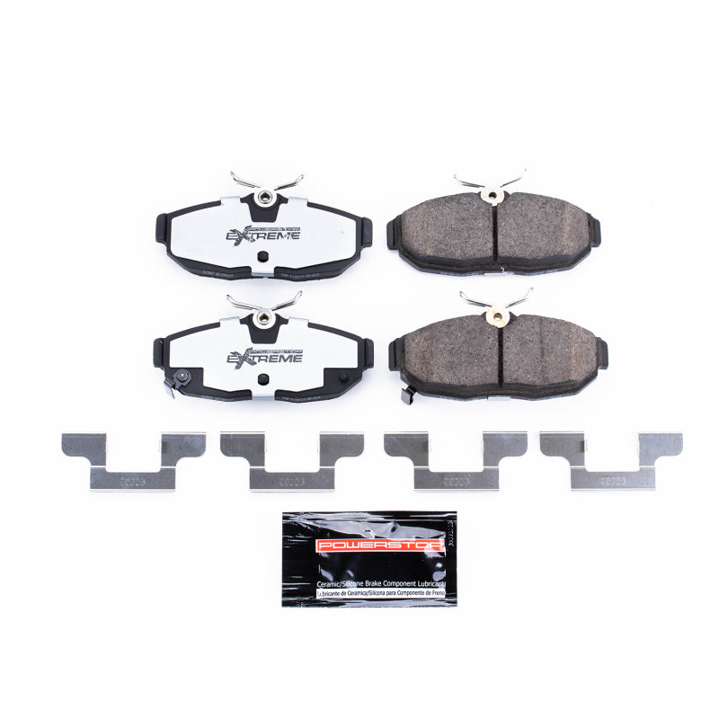 Power Stop 2012 Ford Mustang Rear Z26 Extreme Street Brake Pads w/Hardware-thumbmail-1