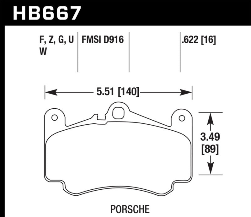 Hawk 02-05 Porsche 911 Carrera 4 Turbo Look/Carrera 4S Front HPS Street Brake Pads-thumbmail-2
