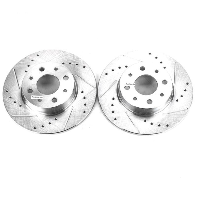 Power Stop 13-18 Fiat 500 Rear Evolution Drilled & Slotted Rotors - Pair-thumbmail-1