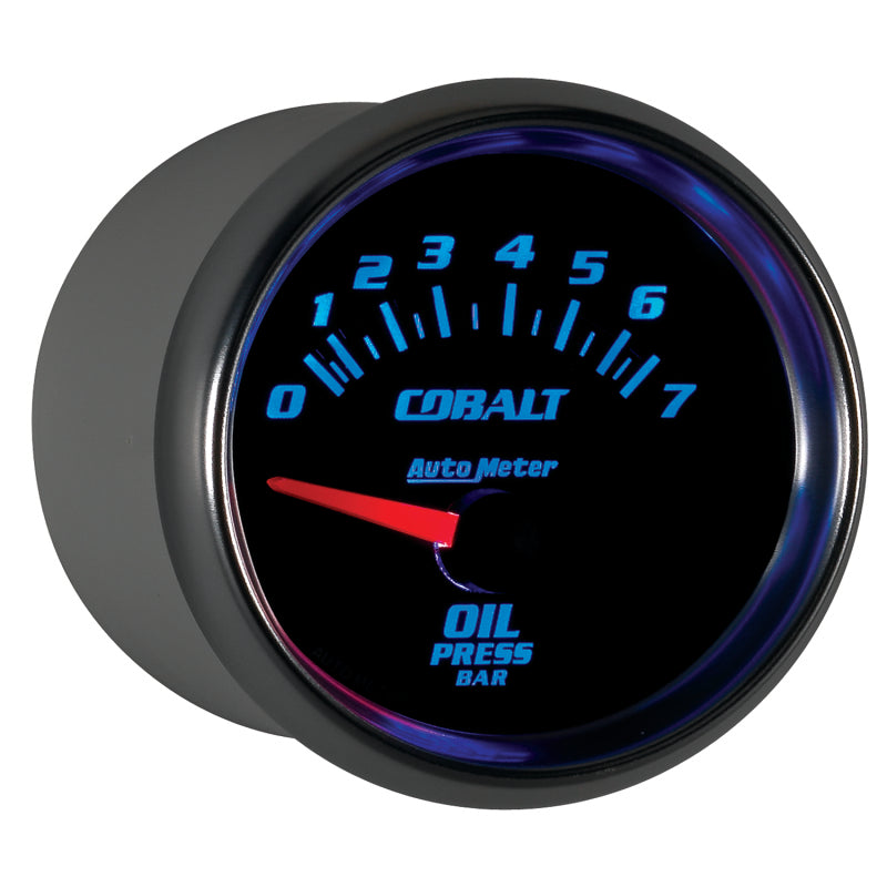 Autometer Cobalt 52mm 0-7 BAR Short Sweep Electric Oil Pressure Gauge-thumbmail-6
